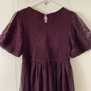 Elegant Women's Maxi Dress in Deep Purple - Vintage